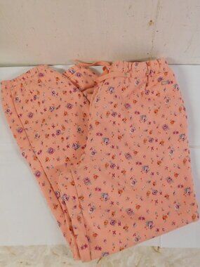 Vineyard Vines Girls Sweatpants Pink Floral Size M (12-14)